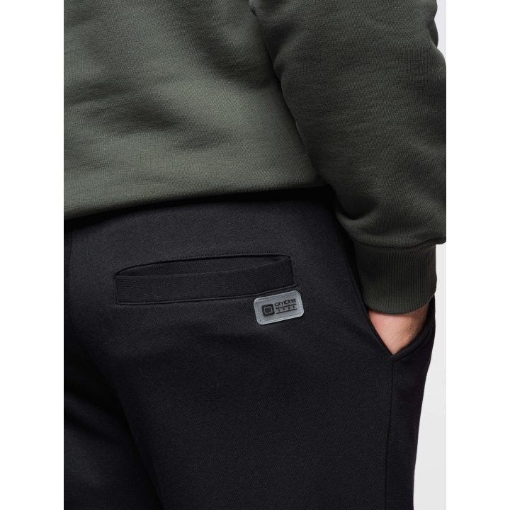 Vyriškos juodos jogger tipo kelnės