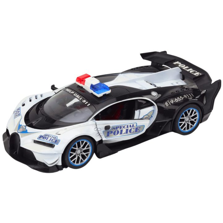 Nuotolinio valdymo policijos automobilis 1:12, baltas