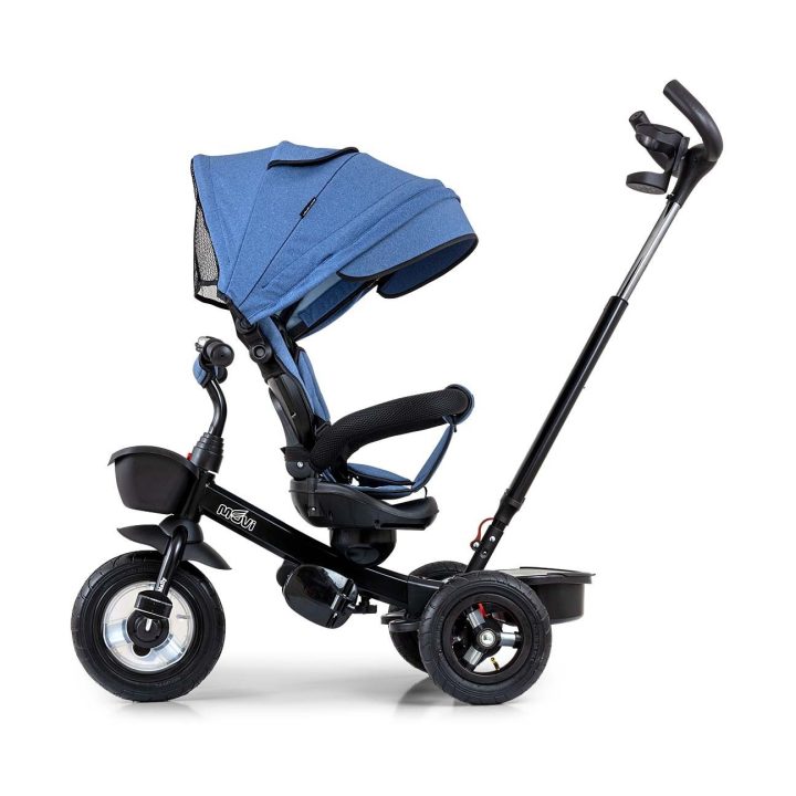 Milly Mally Movi 5 viename triratukas su pasukama sėdyne, denim