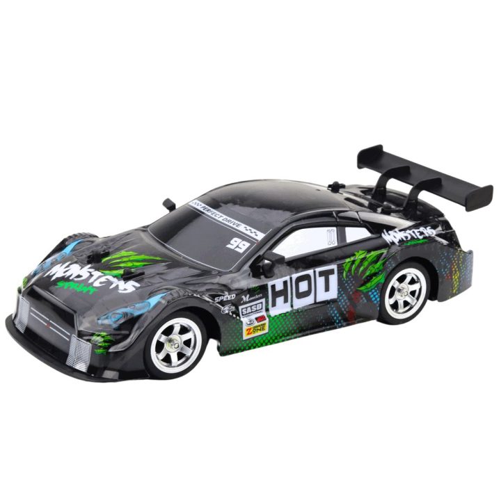 Juodas ir žalias RC drift automobilis 1:16, 30 km/h