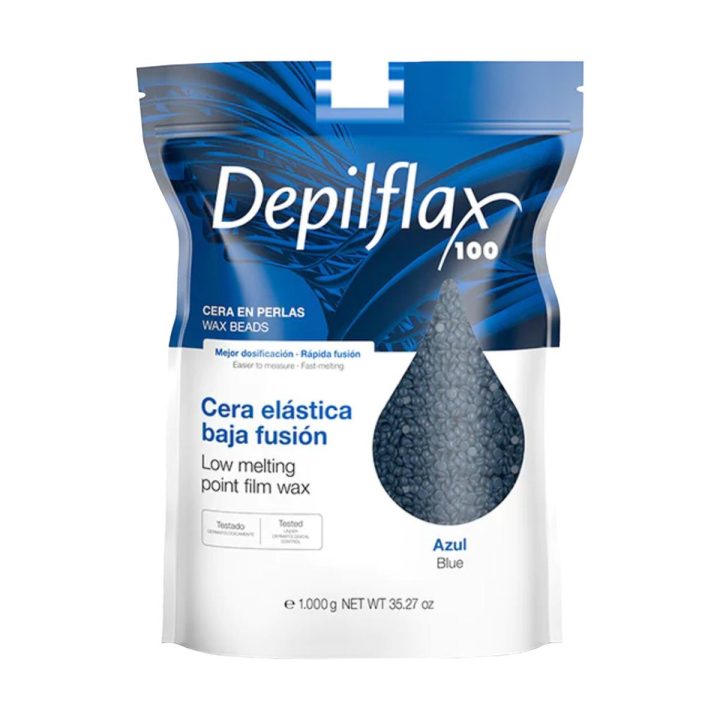Depilflax 100 elastingas žemos lydymosi temperatūros plėvelinis vaškas Azul 1 000 g