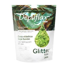 Depilflax 100 elastingas depiliacijos vaškas žemu lydymosi tašku „Jade“ 1000 g