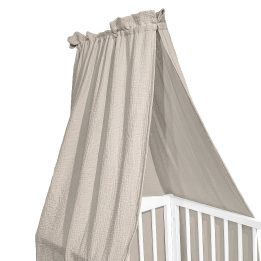 Kūdikio lovytės baldakimas ALBERO MIO Cotton Color CC2, smėlio