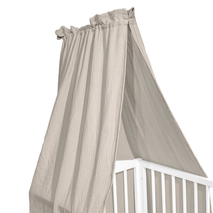 Kūdikio lovytės baldakimas ALBERO MIO Cotton Color CC2, smėlio