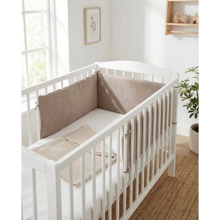 Kūdikio lovytės apsauga ALBERO MIO Cotton color CC8, ruda