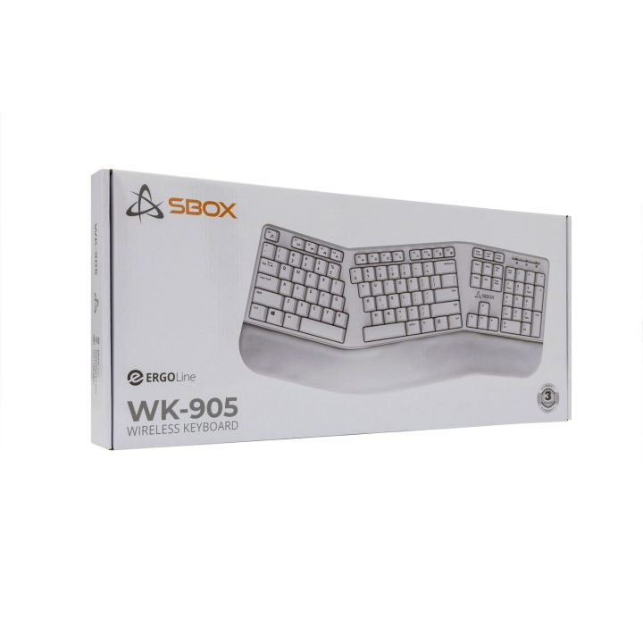 Sbox WK-905 US smėlinė belaidė membraninė klaviatūra
