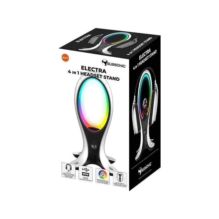 Subsonic Electra 4 in 1 žaidimų ausinių stovas