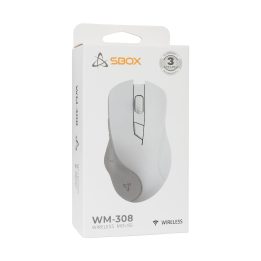 SBOX WM-308 belaidė pelė, balta