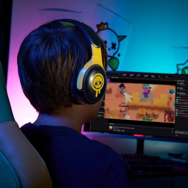 Subsonic Brawl Stars Drippy Skull žaidimų ausinės su mikrofonu