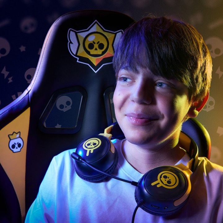 Subsonic Brawl Stars Drippy Skull žaidimų ausinės su mikrofonu