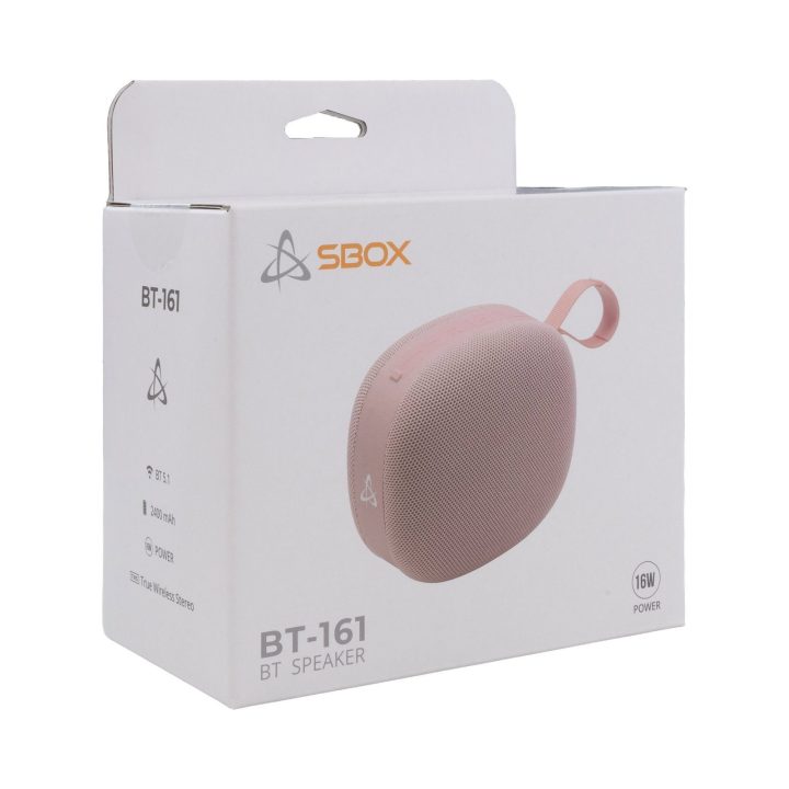 SBOX BT-161 Bluetooth garsiakalbis, rožinis