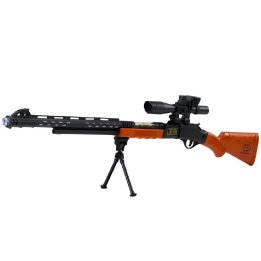 Žaislinis snaiperio šautuvas AK-528 su taikikliu, trikojumi, šviesomis ir garsais