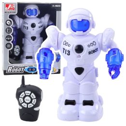 Interaktyvus robotas su nuotolinio valdymo pultu, šviesomis ir garsais