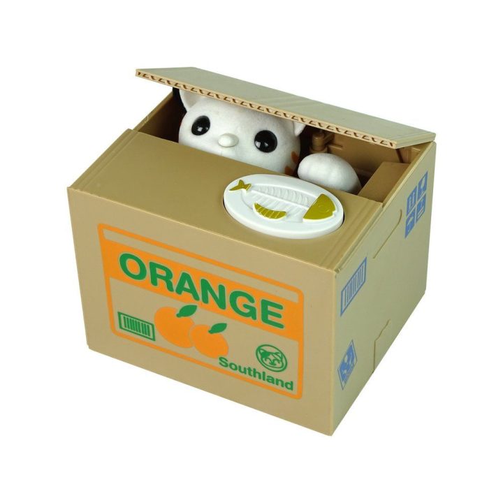 Interaktyvi katino taupyklė „Mischief Saving Box“