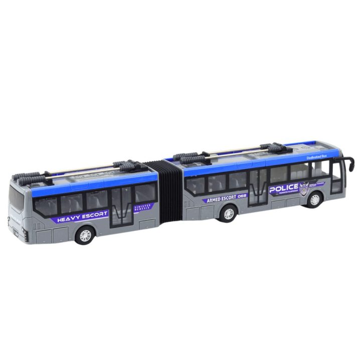 Pilkas nuotolinio valdymo pulto komplektas RC policijos autobusui 1:32