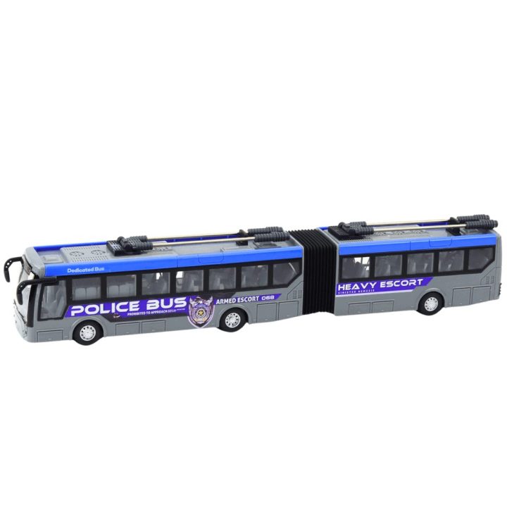 Pilkas nuotolinio valdymo pulto komplektas RC policijos autobusui 1:32