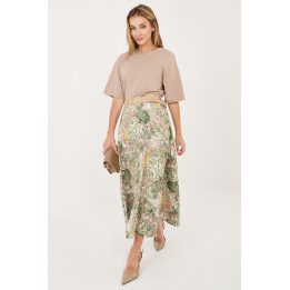 Gėlėtas midi sijonas Italy Moda