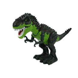 Interaktyvus žalias Tyrannosaurus Rex dinozauras su dėjimu kiaušinių ir garais