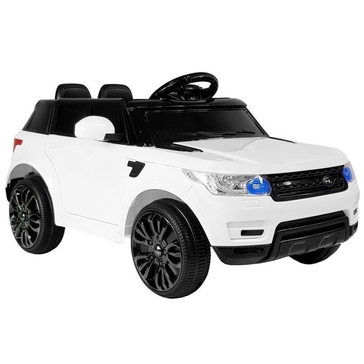 Baltas akumuliatorinis automobilis HL1638