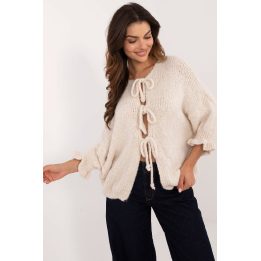 Susegamas megztinis su raišteliais Italy Moda