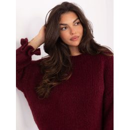 Bordo oversize megztinis