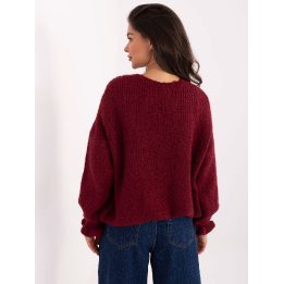 Bordo megztinis