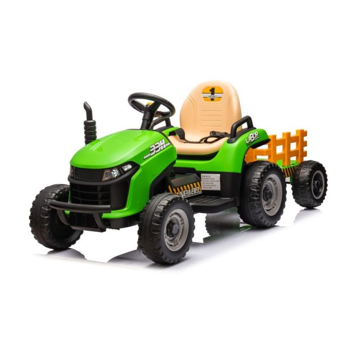 Žalias akumuliatorinis traktorius BBH-030