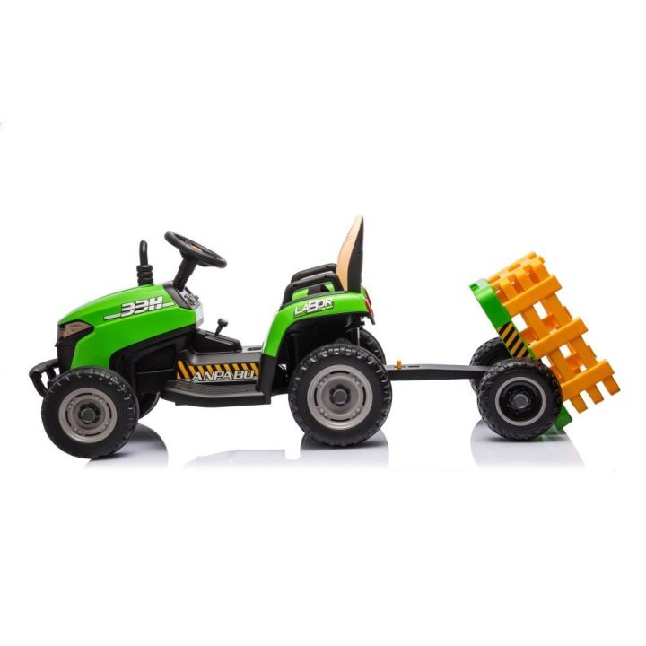 Žalias akumuliatorinis traktorius BBH-030