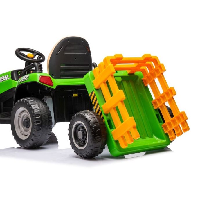 Žalias akumuliatorinis traktorius BBH-030