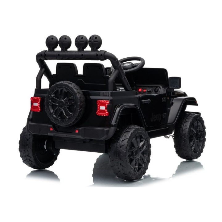Juodas akumuliatorinis automobilis Jeep Rubicon DK-JWR558 24V