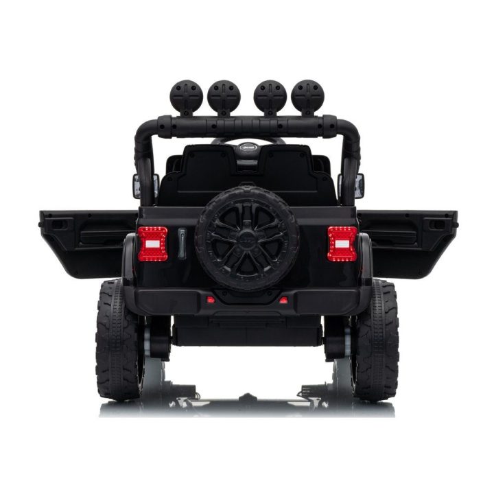 Juodas akumuliatorinis automobilis Jeep Rubicon DK-JWR558 24V