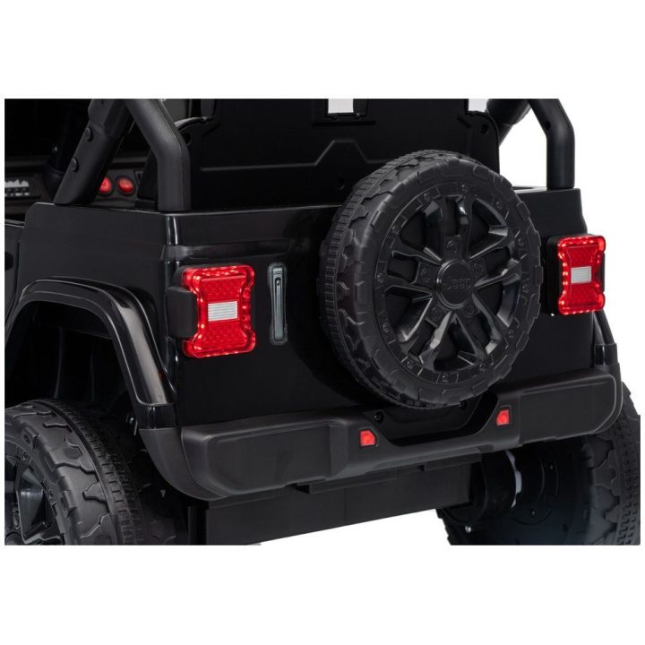 Juodas akumuliatorinis automobilis Jeep Rubicon DK-JWR558 24V