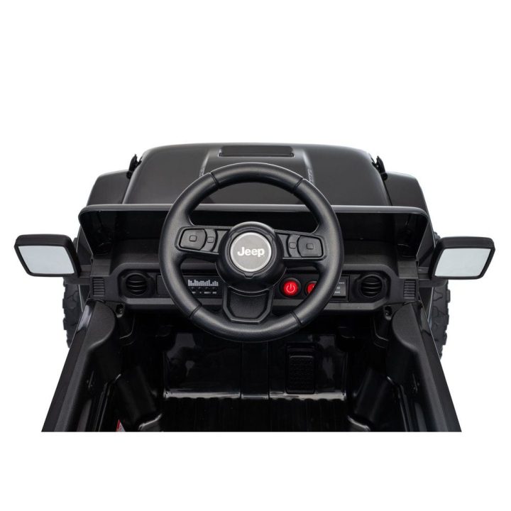 Juodas akumuliatorinis automobilis Jeep Rubicon DK-JWR558 24V