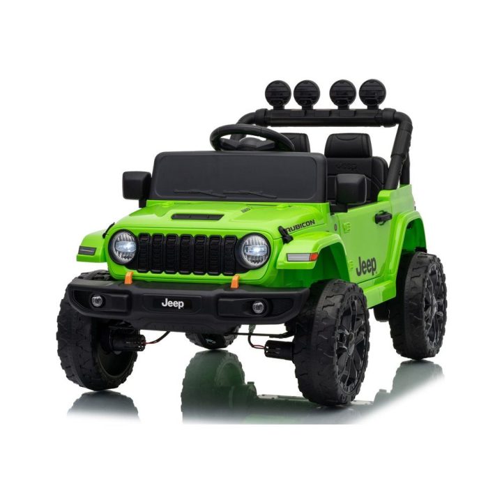 Žalias akumuliatorinis Jeep Rubicon DK-JWR558 24 V automobilis