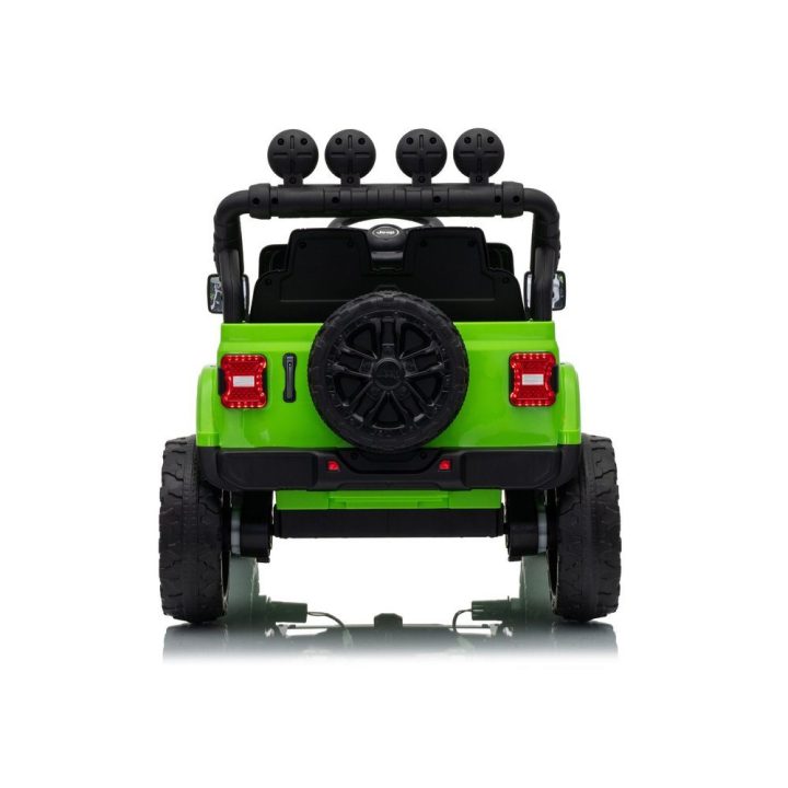 Žalias akumuliatorinis Jeep Rubicon DK-JWR558 24 V automobilis