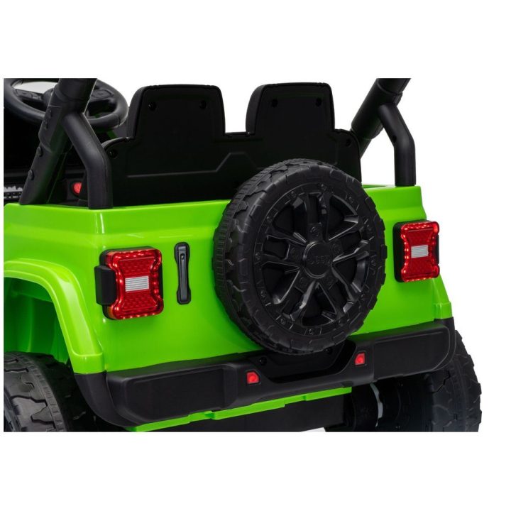 Žalias akumuliatorinis Jeep Rubicon DK-JWR558 24 V automobilis