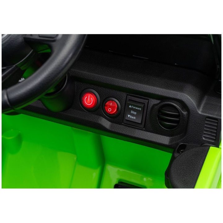 Žalias akumuliatorinis Jeep Rubicon DK-JWR558 24 V automobilis