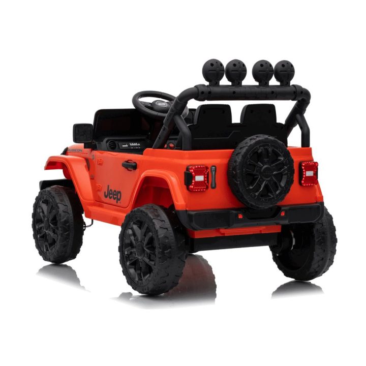 Oranžinis akumuliatorinis džipas Jeep Rubicon DK-JWR558 24V