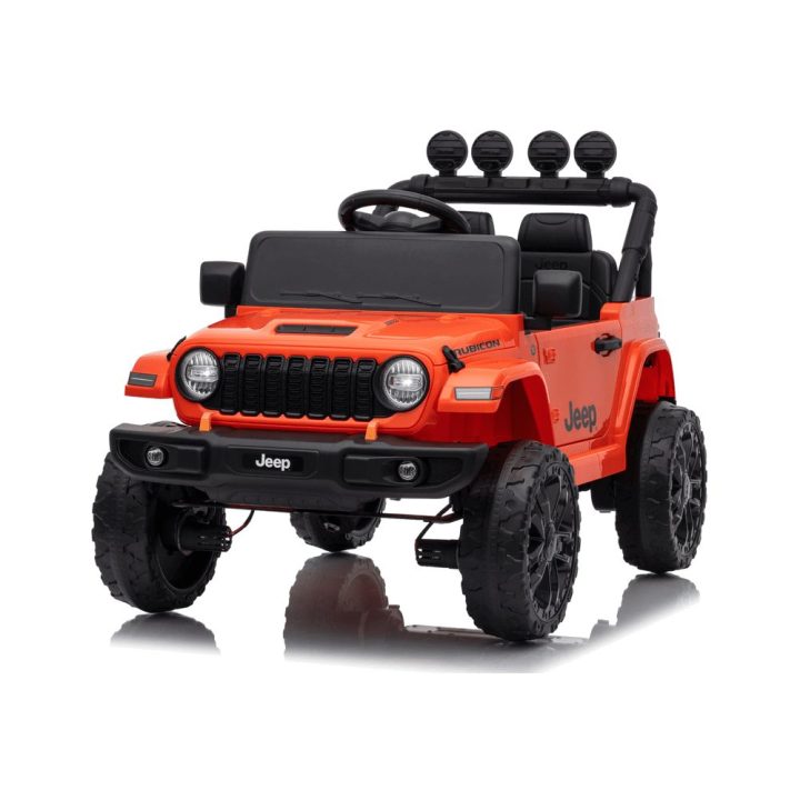 Oranžinis akumuliatorinis džipas Jeep Rubicon DK-JWR558 24V