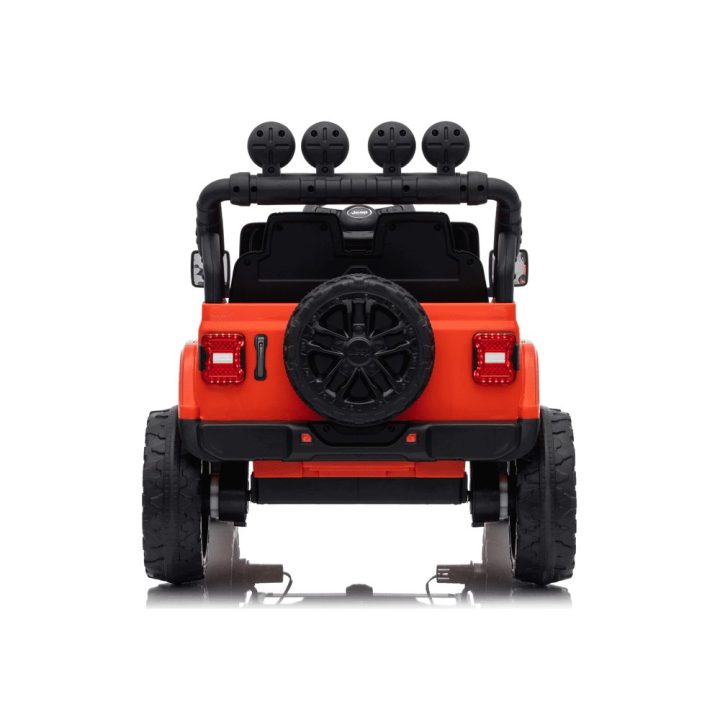 Oranžinis akumuliatorinis džipas Jeep Rubicon DK-JWR558 24V