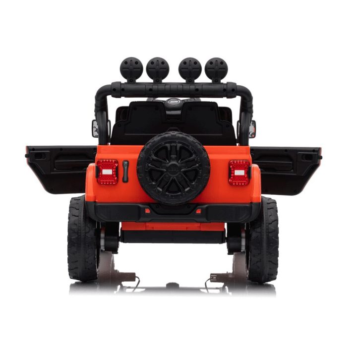 Oranžinis akumuliatorinis džipas Jeep Rubicon DK-JWR558 24V