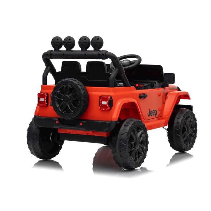 Oranžinis akumuliatorinis džipas Jeep Rubicon DK-JWR558 24V