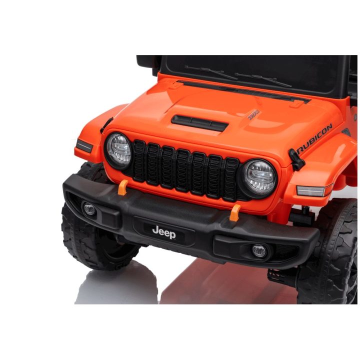 Oranžinis akumuliatorinis džipas Jeep Rubicon DK-JWR558 24V
