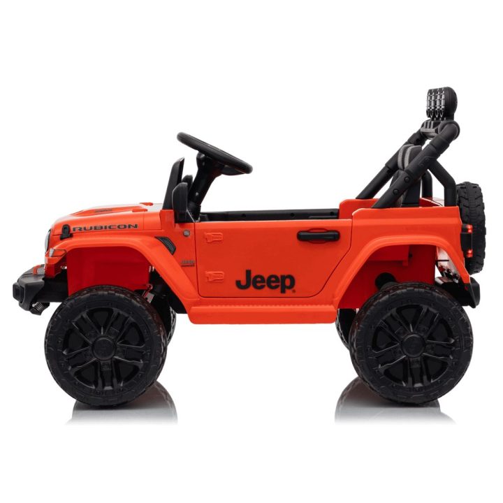 Oranžinis akumuliatorinis džipas Jeep Rubicon DK-JWR558 24V