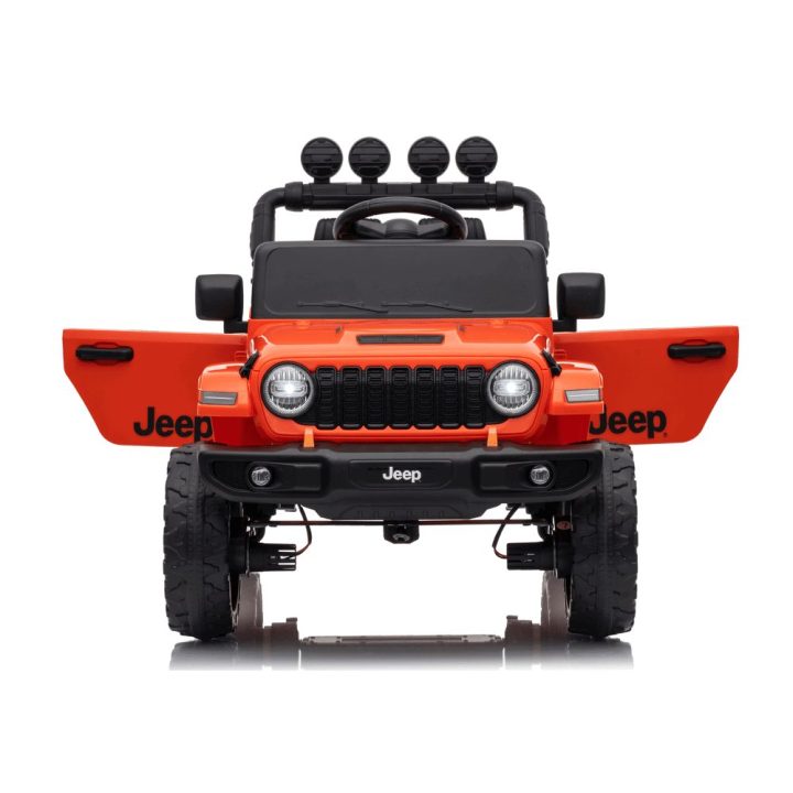 Oranžinis akumuliatorinis džipas Jeep Rubicon DK-JWR558 24V