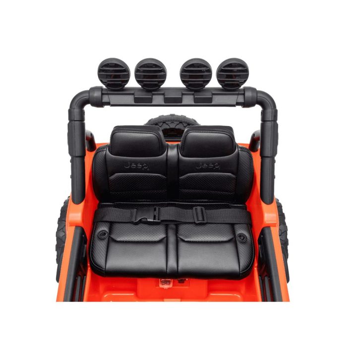 Oranžinis akumuliatorinis džipas Jeep Rubicon DK-JWR558 24V