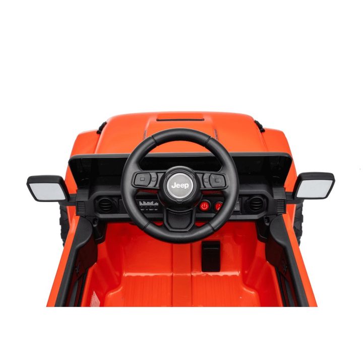 Oranžinis akumuliatorinis džipas Jeep Rubicon DK-JWR558 24V