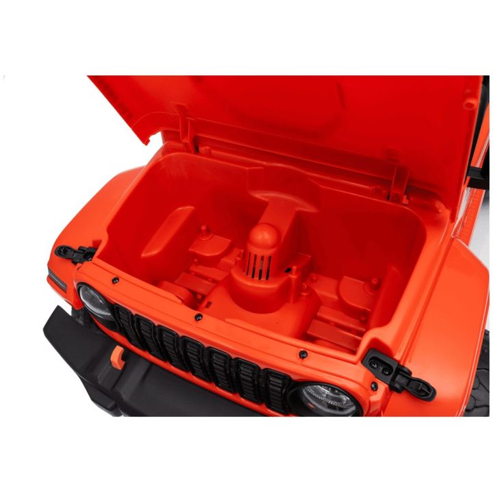 Oranžinis akumuliatorinis džipas Jeep Rubicon DK-JWR558 24V