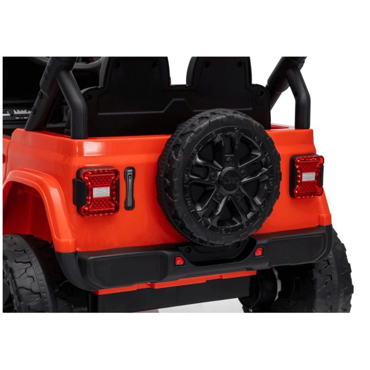 Oranžinis akumuliatorinis džipas Jeep Rubicon DK-JWR558 24V