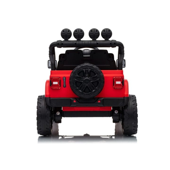 Raudonas akumuliatorinis automobilis Jeep Rubicon DK-JWR558 24V